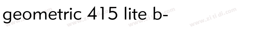geometric 415 lite b字体转换 geometric 415 lite b字体转换
